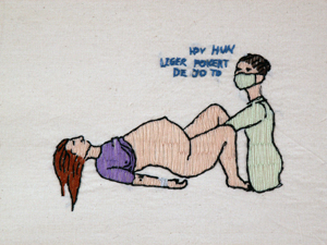 Gudruns Livshistorie Inventarnummer: 1263 Broderi